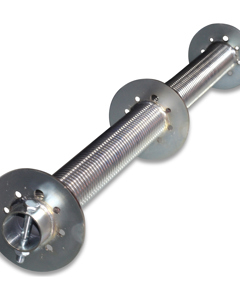 Rope drum D=49mm f/tube 1 1/4" w/grooves 3.5m height+halvi